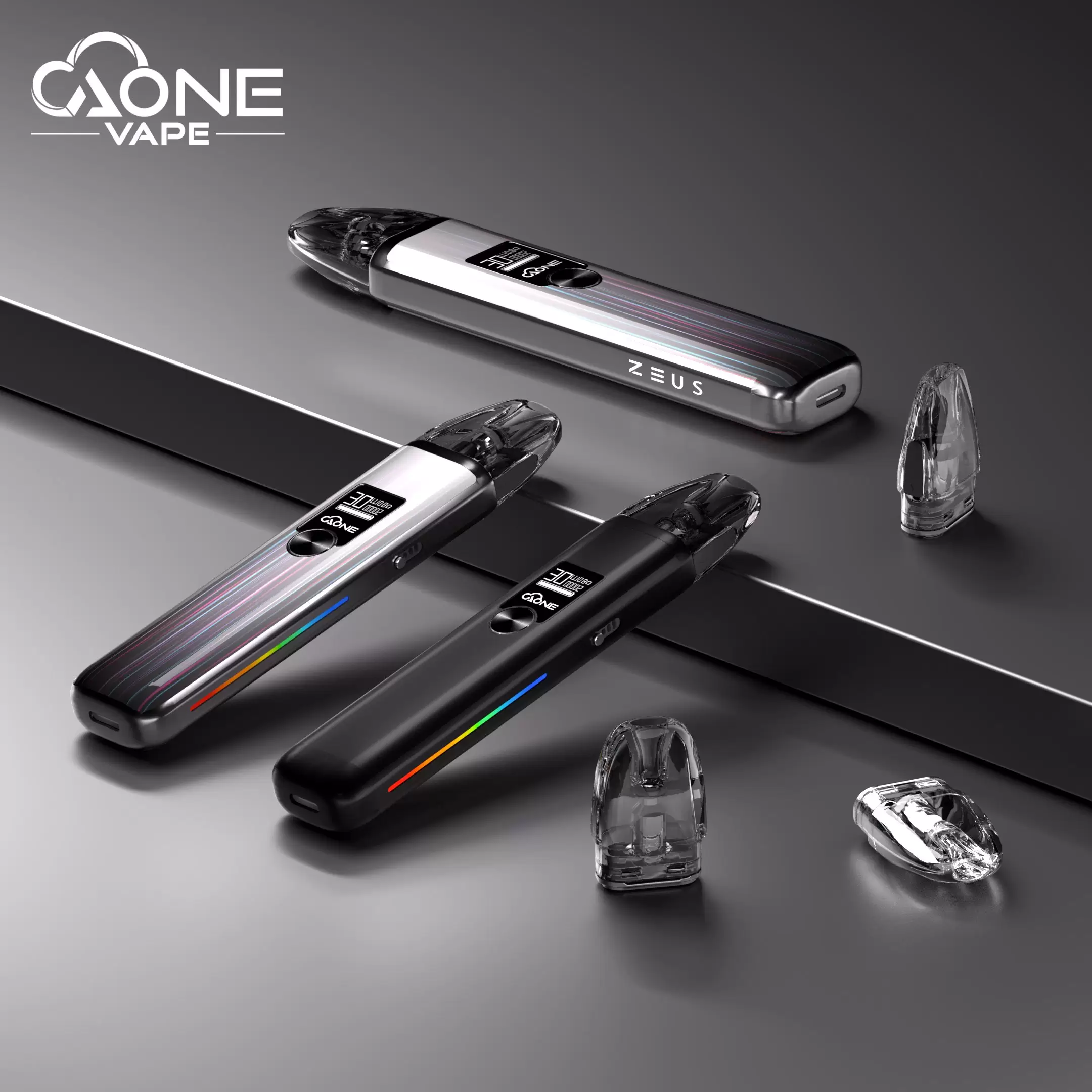 AONE VAPE ZEUS 宙斯主機推薦｜1200mAh 大電量、30W 可調瓦數 